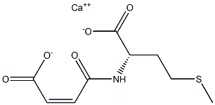 (S)-2-[[(Z)-3-Carboxy-1-oxo-2-propenyl]amino]-4-(methylthio)butyric acid calcium salt Struktur