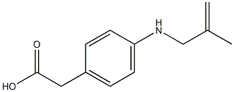 2-[p-(2-Methylallylamino)phenyl]acetic acid Struktur