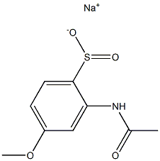 2-(Acetylamino)-4-methoxybenzenesulfinic acid sodium salt Struktur