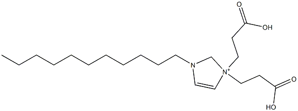 3,3-Bis(2-carboxyethyl)-1-undecyl-4-imidazoline-3-ium Struktur