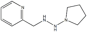 1-(2-Pyridinylmethyl)-2-(1-pyrrolidinyl)hydrazine Struktur