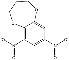 6,8-Dinitro-3,4-dihydro-2H-1,5-benzodioxepin Struktur