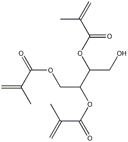 Trismethacrylic acid 3-(hydroxymethyl)propane-1,2,3-triyl ester Struktur