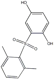 2,5-Dihydroxy-2',6'-dimethyl[sulfonylbisbenzene] Struktur