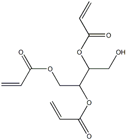 Trisacrylic acid 3-(hydroxymethyl)propane-1,2,3-triyl ester Struktur