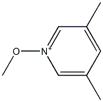 3,5-Dimethyl-1-methoxypyridin-1-ium Struktur