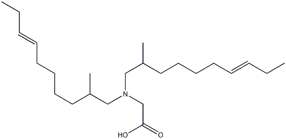 N,N-Bis(2-methyl-7-decenyl)glycine Struktur