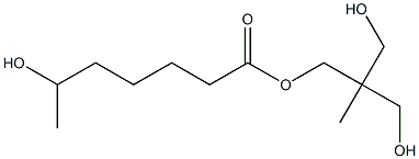 6-Hydroxyheptanoic acid 2,2-bis(hydroxymethyl)propyl ester Struktur