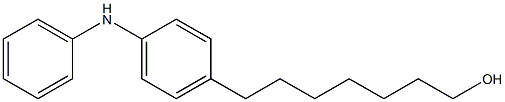 4-(7-Hydroxyheptyl)phenylphenylamine Struktur