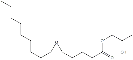 5,6-Epoxymyristic acid 2-hydroxypropyl ester Struktur