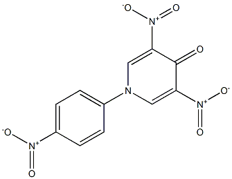 1-(4-Nitrophenyl)-3,5-dinitropyridin-4(1H)-one Struktur