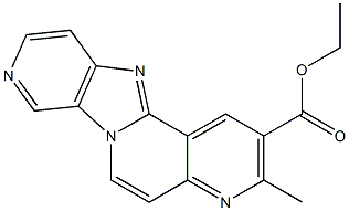 3-Methyl-4,6a,8,11-tetraaza-6aH-benzo[a]fluorene-2-carboxylic acid ethyl ester Struktur