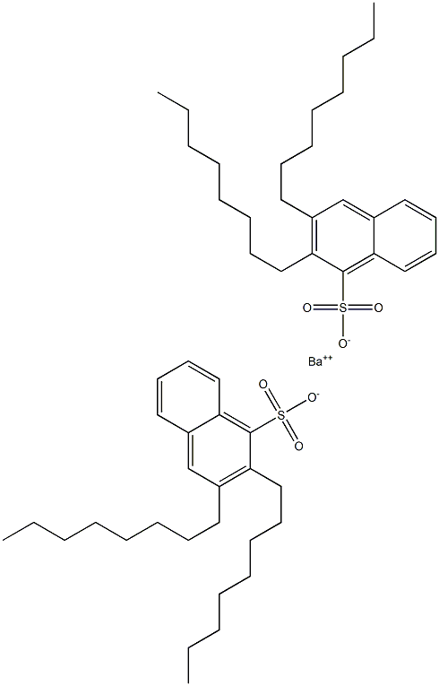 Bis(2,3-dioctyl-1-naphthalenesulfonic acid)barium salt Struktur