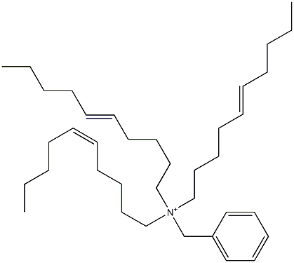 Tri(5-decenyl)benzylaminium Struktur