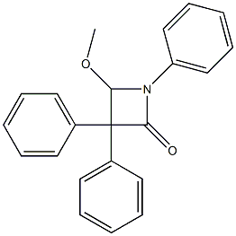 1,3,3-Triphenyl-4-methoxyazetidin-2-one Struktur