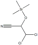 2-(Trimethylsilyloxy)-3,3-dichloropropanenitrile Struktur