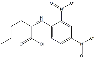 (S)-2-[(2,4-Dinitrophenyl)amino]hexanoic acid Struktur