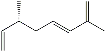 [R,(-)]-2,6-Dimethyl-1,3,7-octatriene Struktur