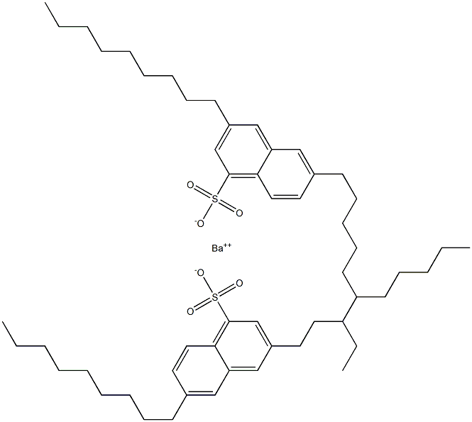 Bis(3,6-dinonyl-1-naphthalenesulfonic acid)barium salt Struktur