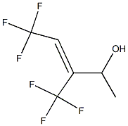 (Z)-1-Methyl-2-(trifluoromethyl)-4,4,4-trifluoro-2-buten-1-ol Struktur