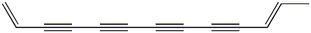 (E)-1,11-Tridecadiene-3,5,7,9-tetryne Struktur