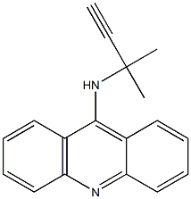 N-(1,1-Dimethyl-2-propynyl)acridin-9-amine Struktur