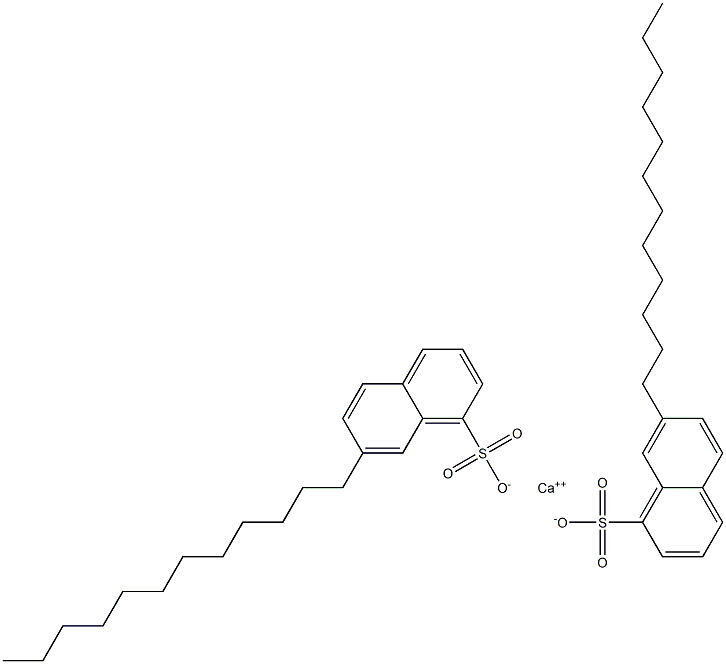 Bis(7-dodecyl-1-naphthalenesulfonic acid)calcium salt Struktur