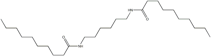 N,N'-(1,6-Hexanediyl)bis(decanamide) Struktur