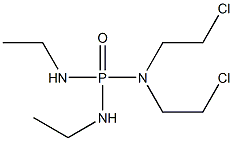 Bis(ethylamino)[N,N-bis(2-chloroethyl)amino]phosphine oxide Struktur