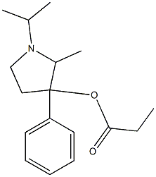 1-(1-Methylethyl)-2-methyl-3-phenylpyrrolidin-3-ol propionate Struktur