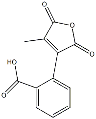 2-[(2,5-Dihydro-4-methyl-2,5-dioxofuran)-3-yl]benzoic acid Struktur