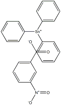 3-Nitrobenzoic acid triphenyltin(IV) salt Struktur