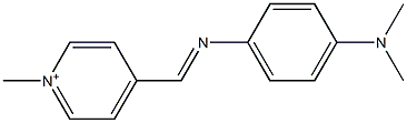 1-Methyl-4-[[[4-(dimethylamino)phenyl]imino]methyl]pyridinium Struktur