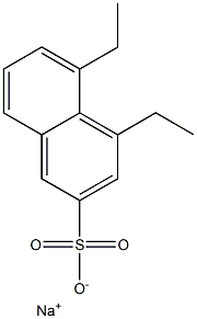 4,5-Diethyl-2-naphthalenesulfonic acid sodium salt Struktur