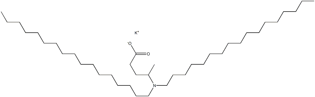 4-(Diheptadecylamino)valeric acid potassium salt Struktur