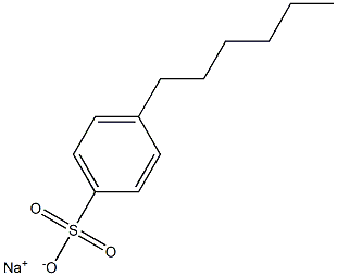 4-Hexylbenzenesulfonic acid sodium salt Struktur