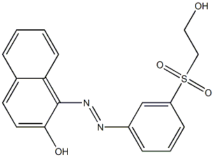 1-[3-[(2-Hydroxyethyl)sulfonyl]phenylazo]-2-naphthol Struktur