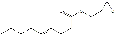 4-Nonenoic acid (oxiran-2-yl)methyl ester Struktur