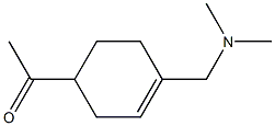 4-Acetyl-1-[(dimethylamino)methyl]-1-cyclohexene Struktur