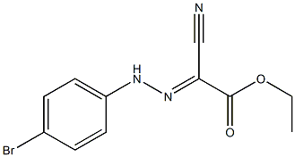 2-[2-(4-Bromophenyl)hydrazono]-2-cyanoacetic acid ethyl ester Struktur