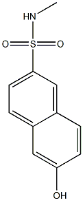 6-Hydroxy-N-methyl-2-naphthalenesulfonamide Struktur