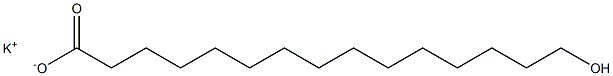 15-Hydroxypentadecanoic acid potassium salt Struktur