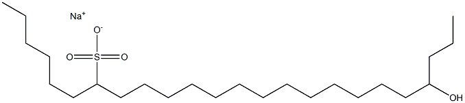 21-Hydroxytetracosane-7-sulfonic acid sodium salt Struktur