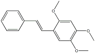 (E)-2,4,5-Trimethoxystilbene Struktur