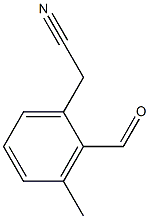 3-Methyl-2-formylbenzeneacetonitrile Struktur