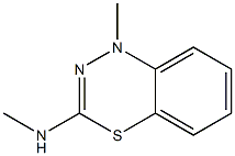 3-Methylamino-1-methyl-1H-4,1,2-benzothiadiazine Struktur