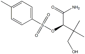 [R,(+)]-4-Hydroxy-3,3-dimethyl-2-p-tolylsulfonyloxybutyramide Struktur