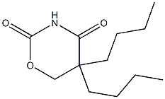 5,6-Dihydro-5,5-dibutyl-2H-1,3-oxazine-2,4(3H)-dione Struktur