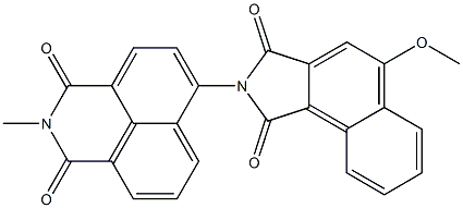 N-[(2,3-Dihydro-2-methyl-1,3-dioxo-1H-benzo[de]isoquinoline)-6-yl]-4-methoxynaphthalimide Struktur