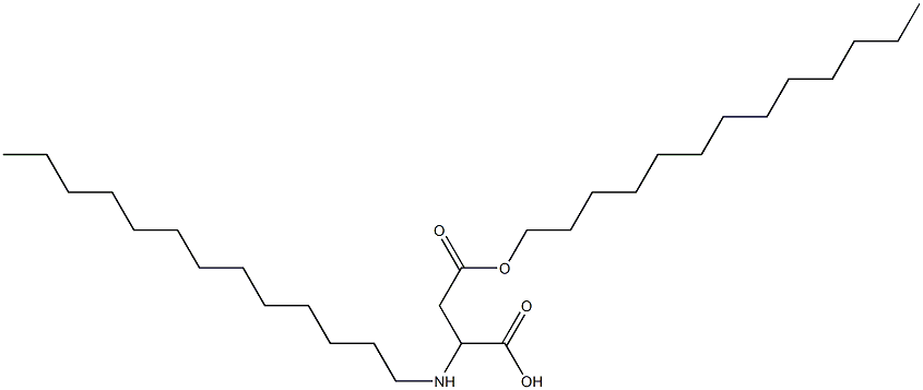 2-Tridecylamino-3-(tridecyloxycarbonyl)propionic acid Struktur